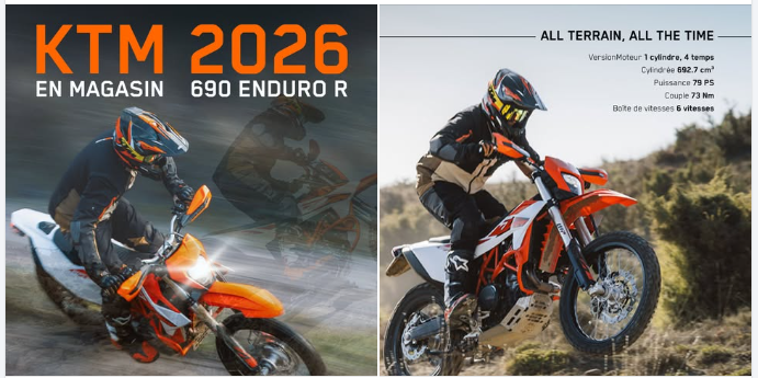  Nouvelle KTM 690 Enduro R 2026  - Venez la découvrir